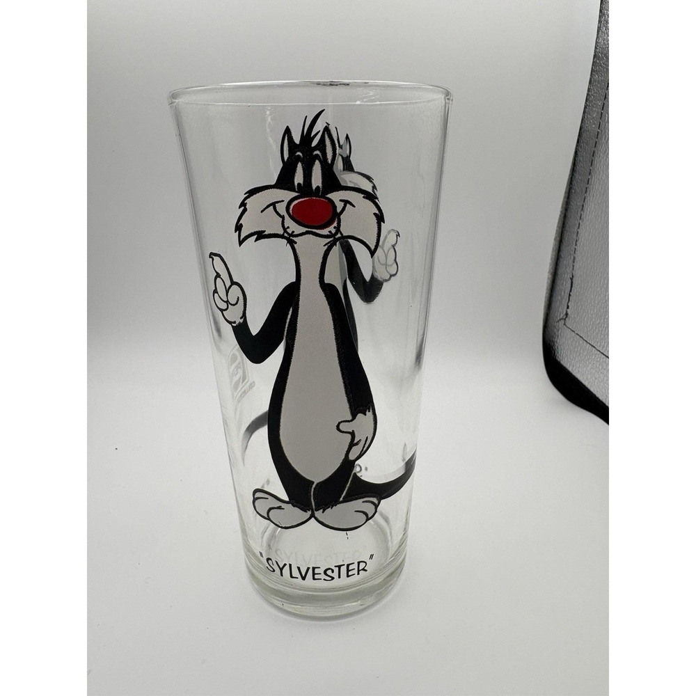 Vintage 1973 Pepsi Collector Glass Sylvester Looney Tunes Warner Bros